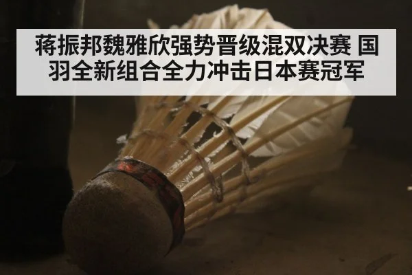 蒋振邦魏雅欣强势晋级混双决赛 国羽全新组合全力冲击日本赛冠军